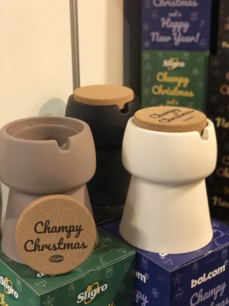 Champy Christmas Leuke wijnkoeler als geschenk van DDG Promotions